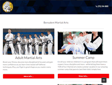 Tablet Screenshot of martialarts4bensalem.com